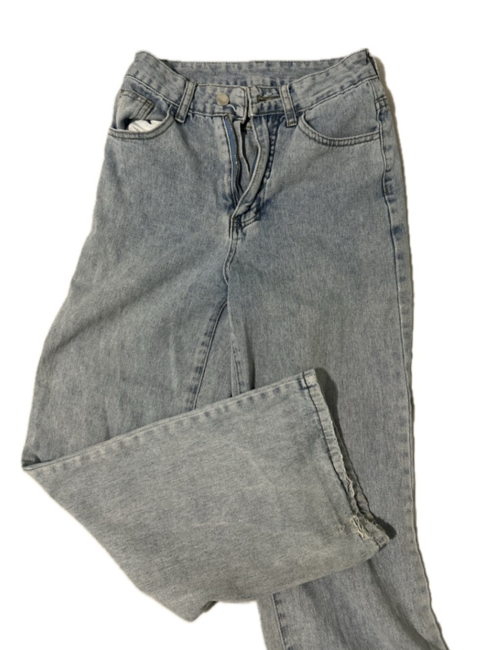 Classic Light Gray Men’s Straight-Leg Jeans